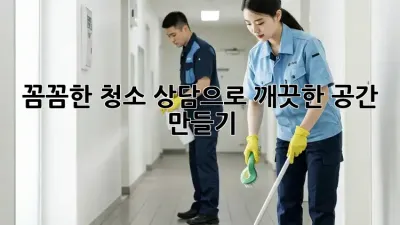 꼼꼼한 청소 상담으로 깨끗한 공간 만들기 ✨